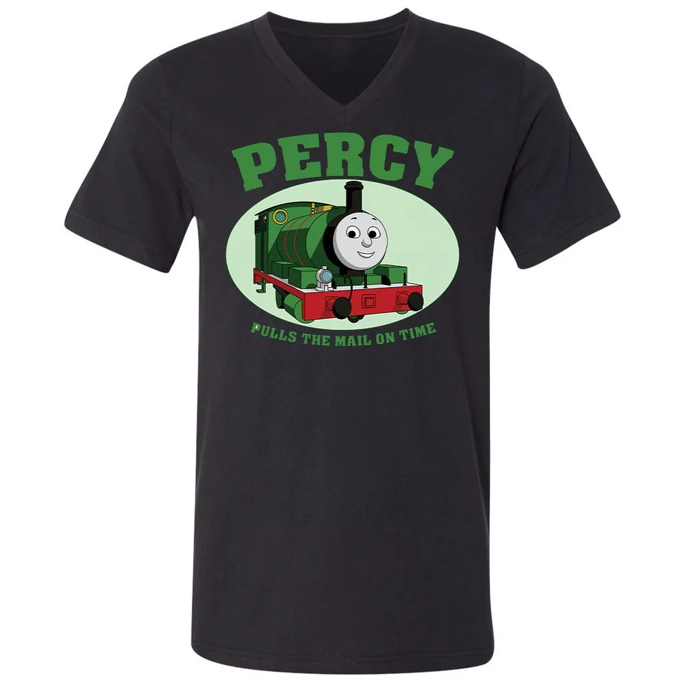 Unisex V-Neck T-Shirt - W9Q8D4HG - Black - 16
