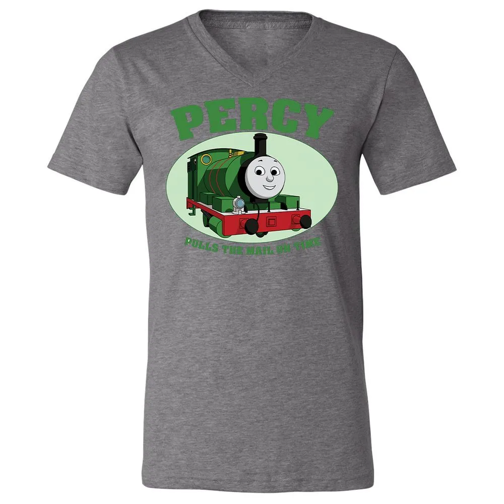 Unisex V-Neck T-Shirt - W9Q8D4HG - Deep Heather - 13