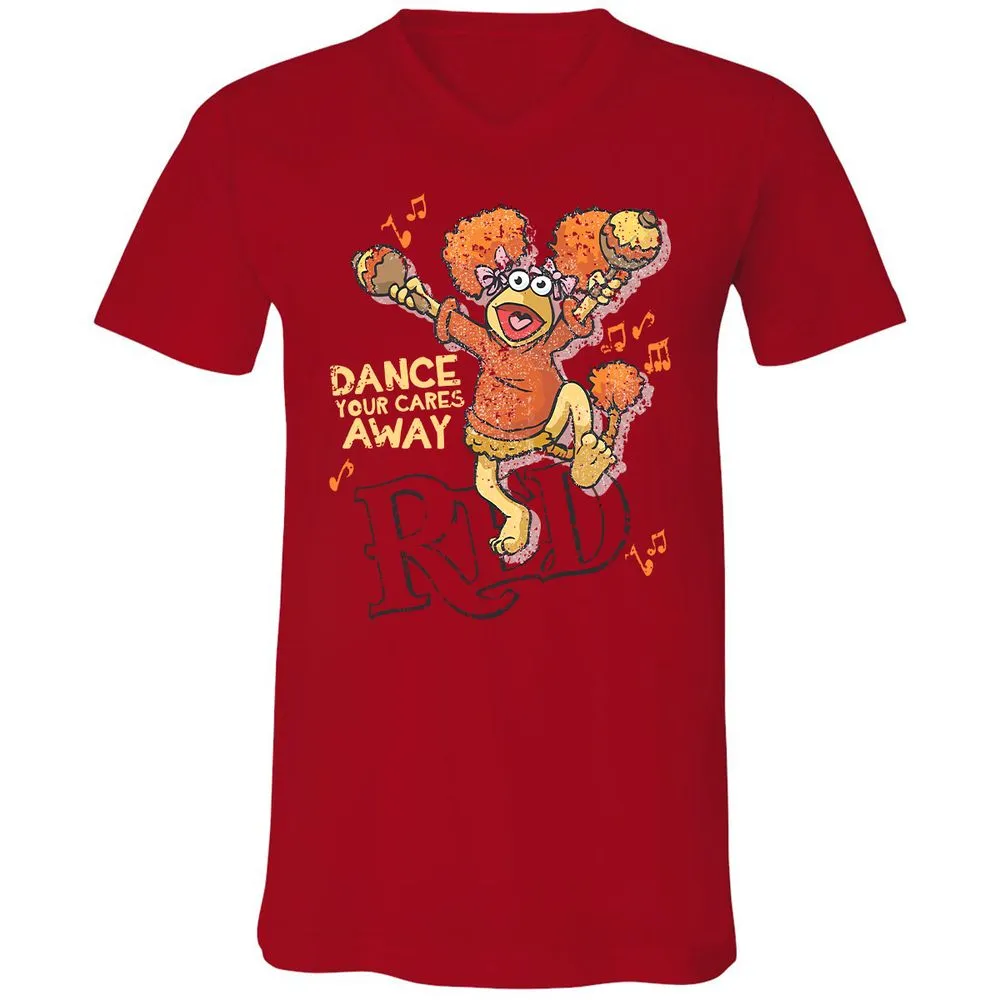 Unisex V-Neck T-Shirt - TD1P91WM - Red - 3