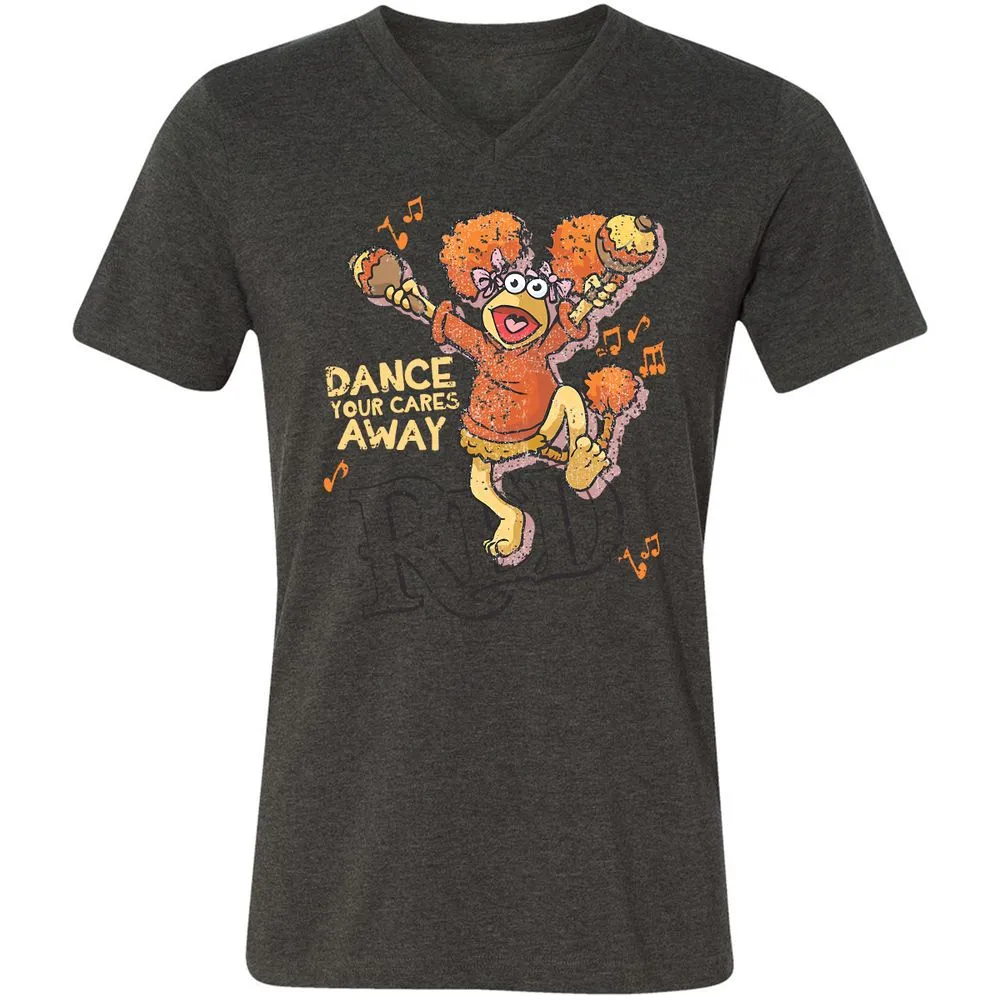 Unisex V-Neck T-Shirt - TD1P91WM - Dark Grey Heather - 8