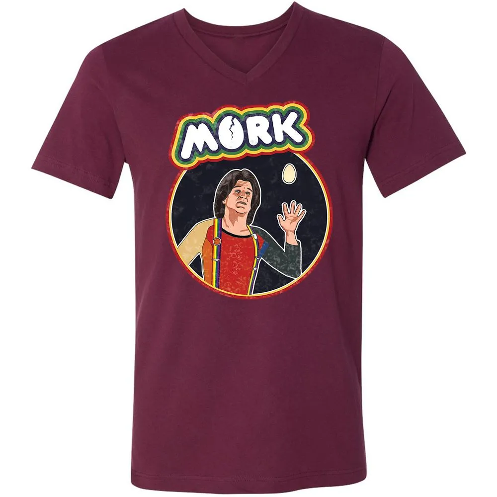 Unisex V-Neck T-Shirt - LWM9SJV7 - Maroon - 6