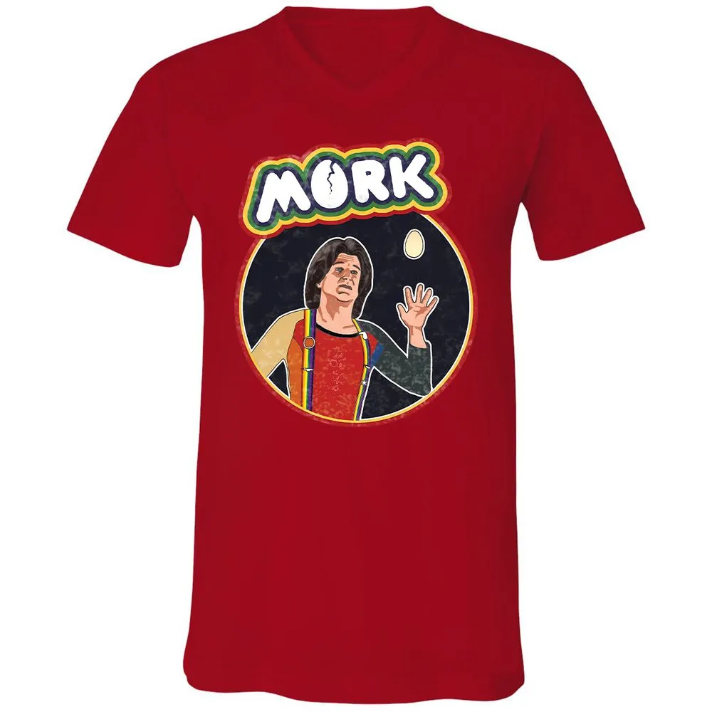 Unisex V-Neck T-Shirt - LWM9SJV7 - Red - 3