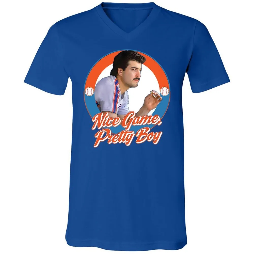 Unisex V-Neck T-Shirt - 3TDPR7XC - True Royal - 4