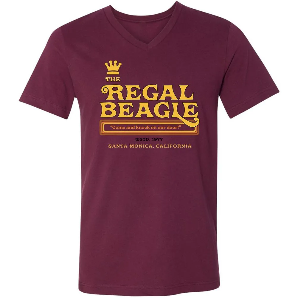 Unisex V-Neck T-Shirt - WSK2H34M - Maroon - 6