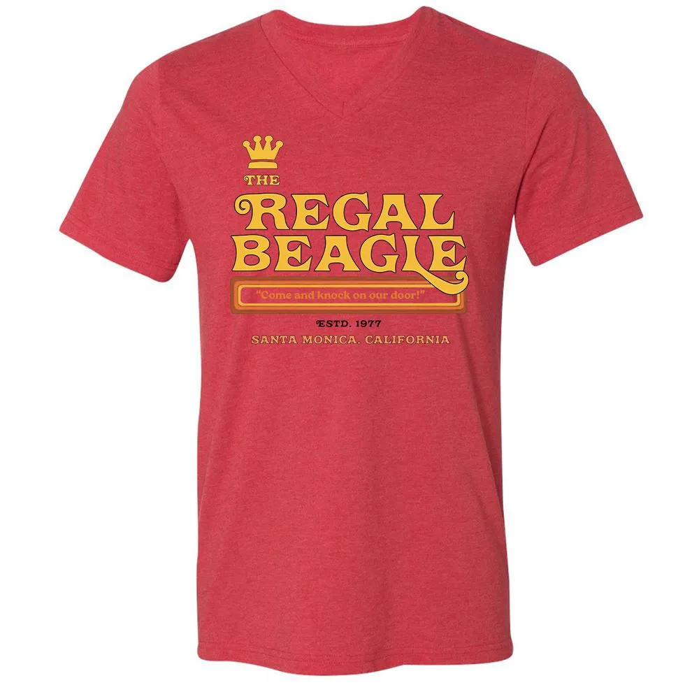 Unisex V-Neck T-Shirt - WSK2H34M - Heather Red - 5