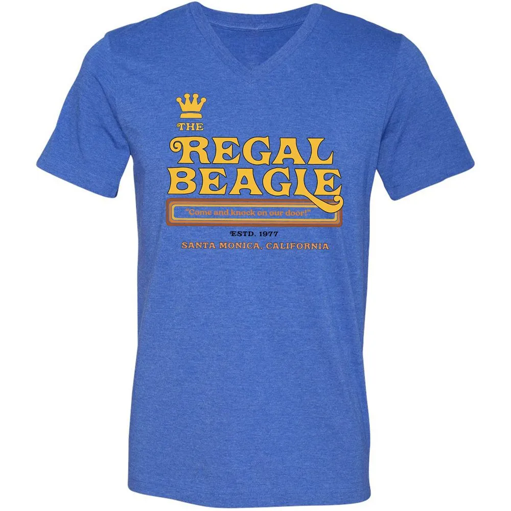 Unisex V-Neck T-Shirt - WSK2H34M - Heather True Royal - 14