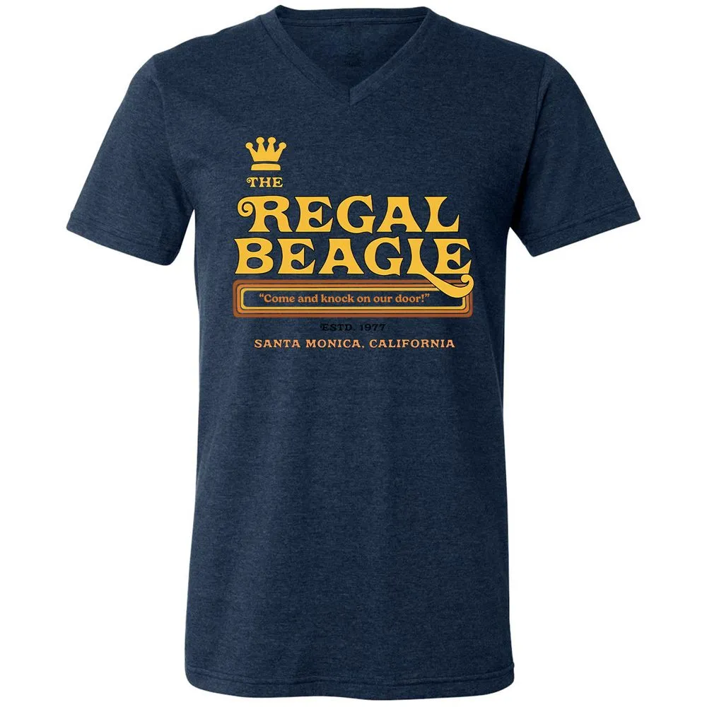 Unisex V-Neck T-Shirt - WSK2H34M - Heather Navy - 15