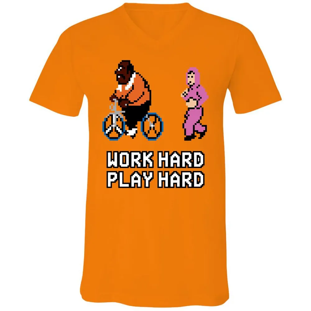 Unisex V-Neck T-Shirt - 1H75NU29 - Orange - 11