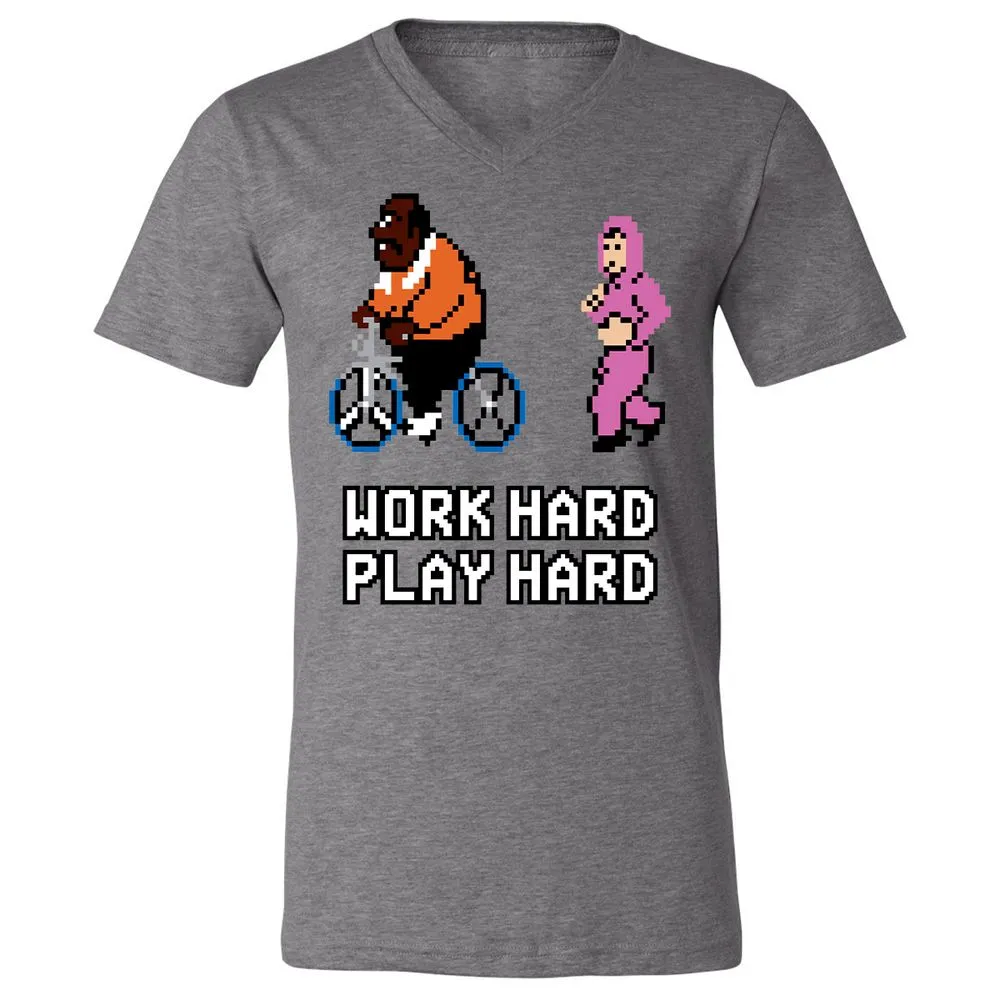 Unisex V-Neck T-Shirt - 1H75NU29 - Deep Heather - 13