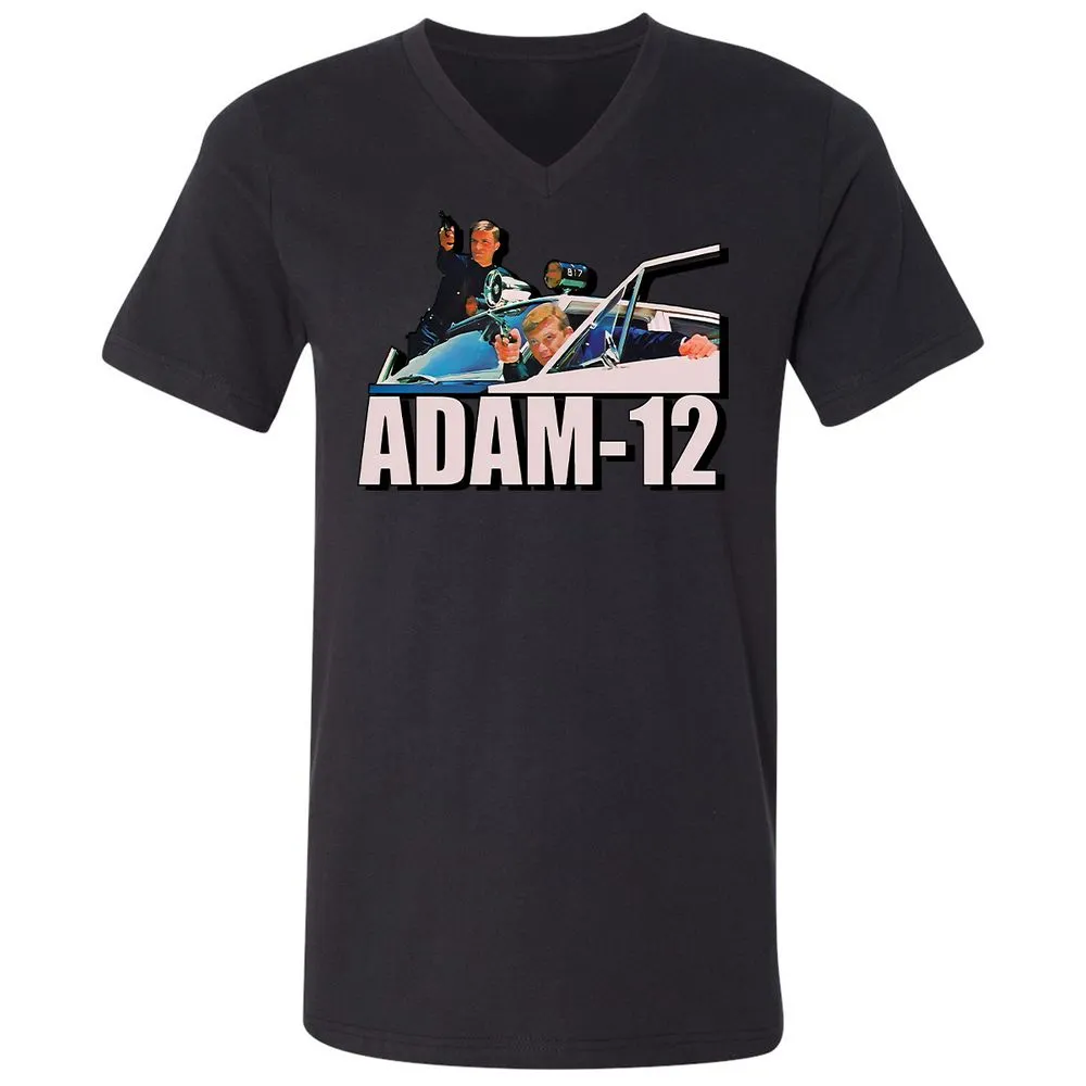 Unisex V-Neck T-Shirt - 64ECNBFA - Black - 16