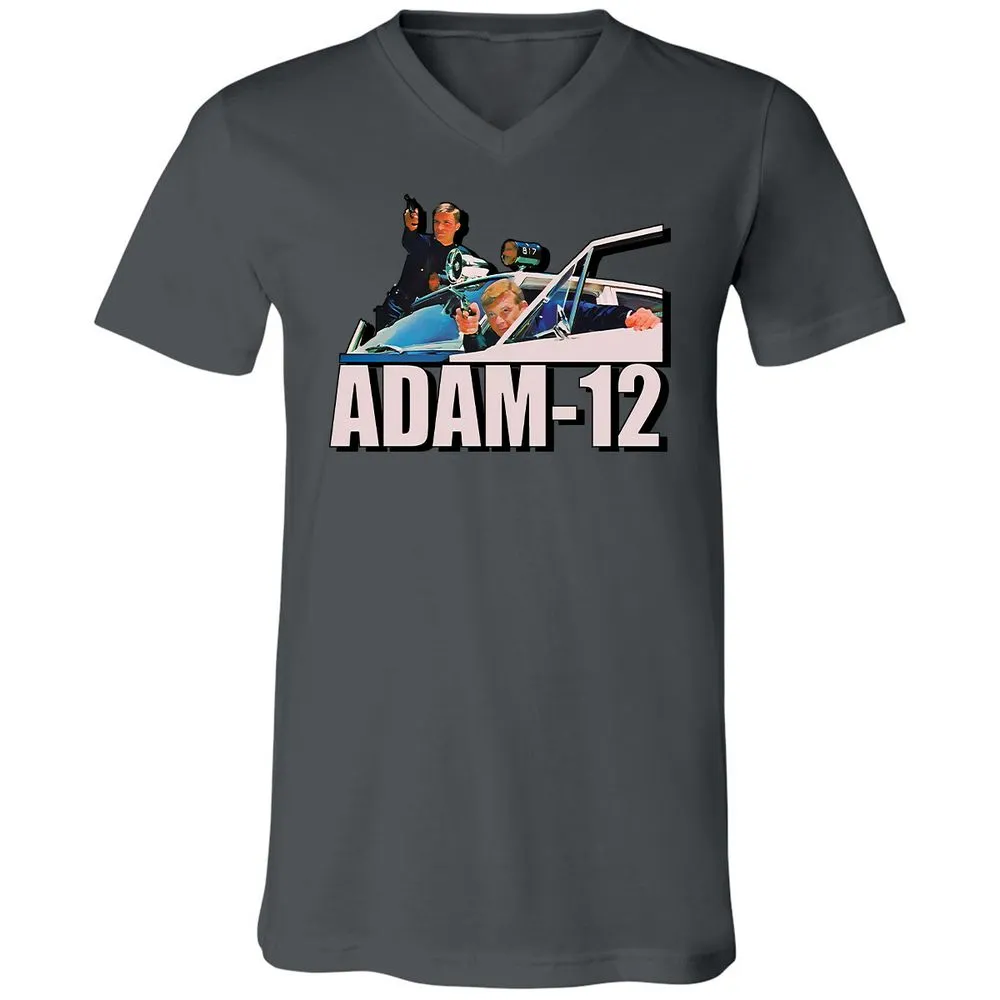 Unisex V-Neck T-Shirt - 64ECNBFA - Asphalt - 12