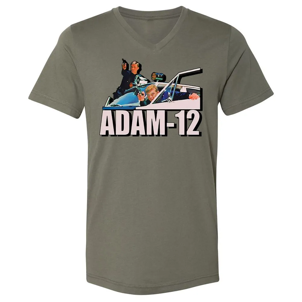 Unisex V-Neck T-Shirt - 64ECNBFA - Military Green - 10