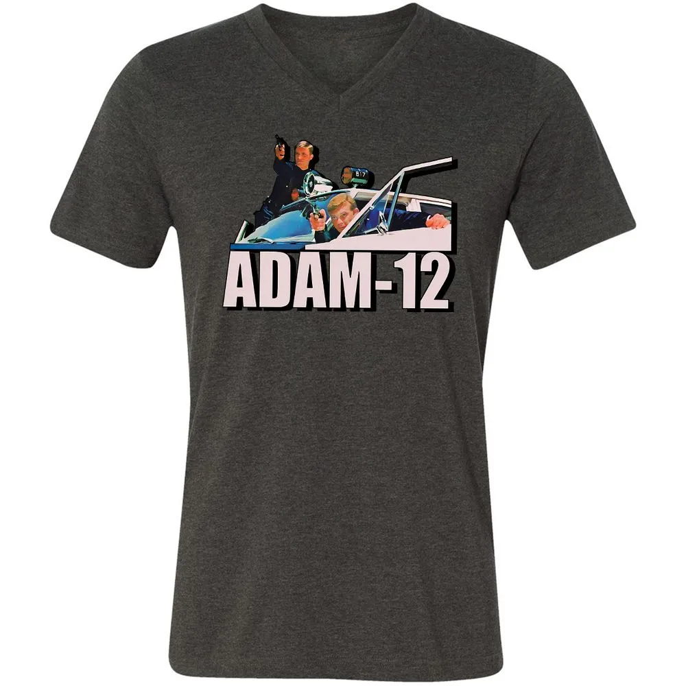 Unisex V-Neck T-Shirt - 64ECNBFA - Dark Grey Heather - 8