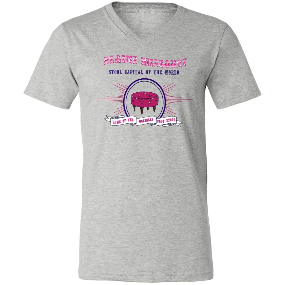 Unisex V-Neck T-Shirt - EJPHC9MR - Athletic Heather - 7