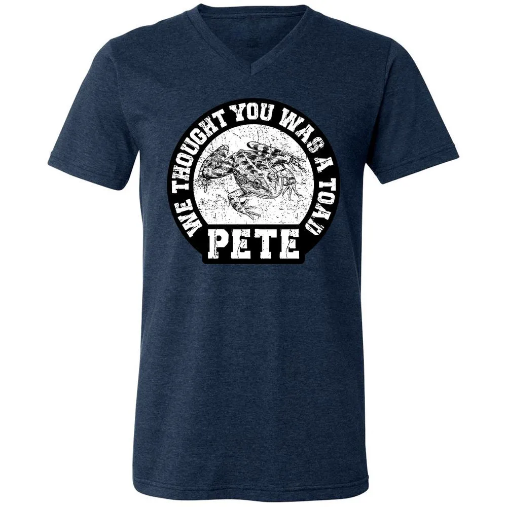 Unisex V-Neck T-Shirt - 8X51TJ2E - Heather Navy - 15