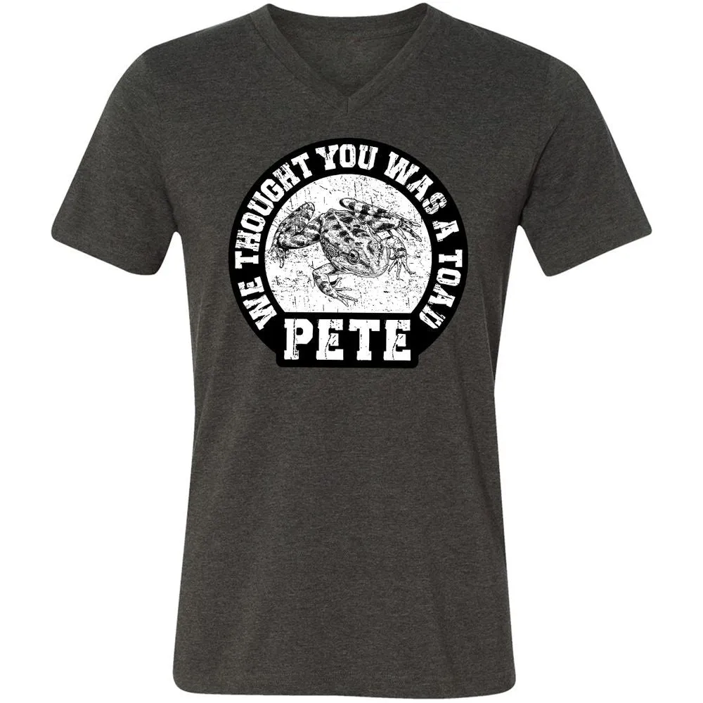 Unisex V-Neck T-Shirt - 8X51TJ2E - Dark Grey Heather - 8