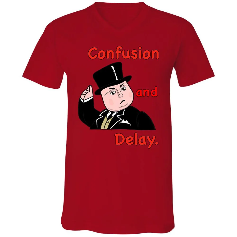 Unisex V-Neck T-Shirt - T8TULKK4 - Red - 3