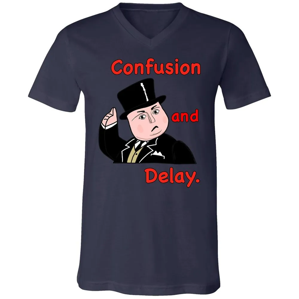 Unisex V-Neck T-Shirt - T8TULKK4 - Navy - 9