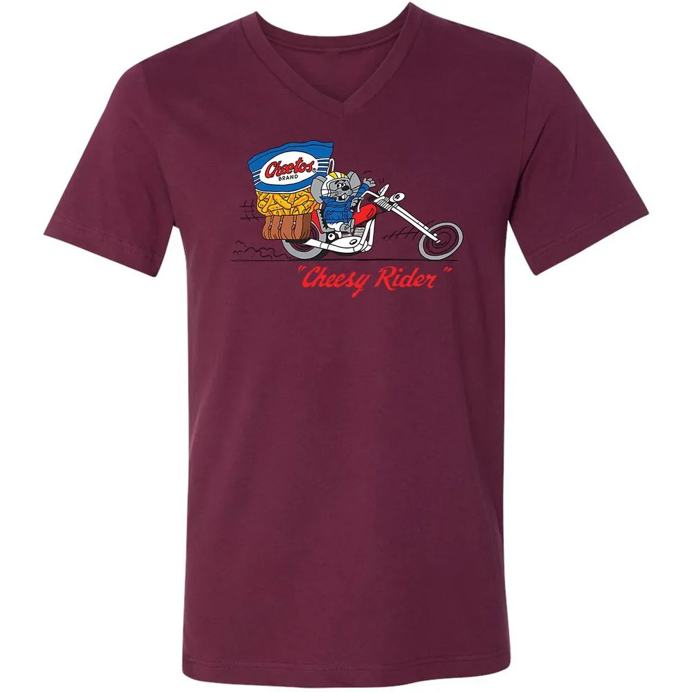 Unisex V-Neck T-Shirt - DQSQHPXT - Maroon - 6