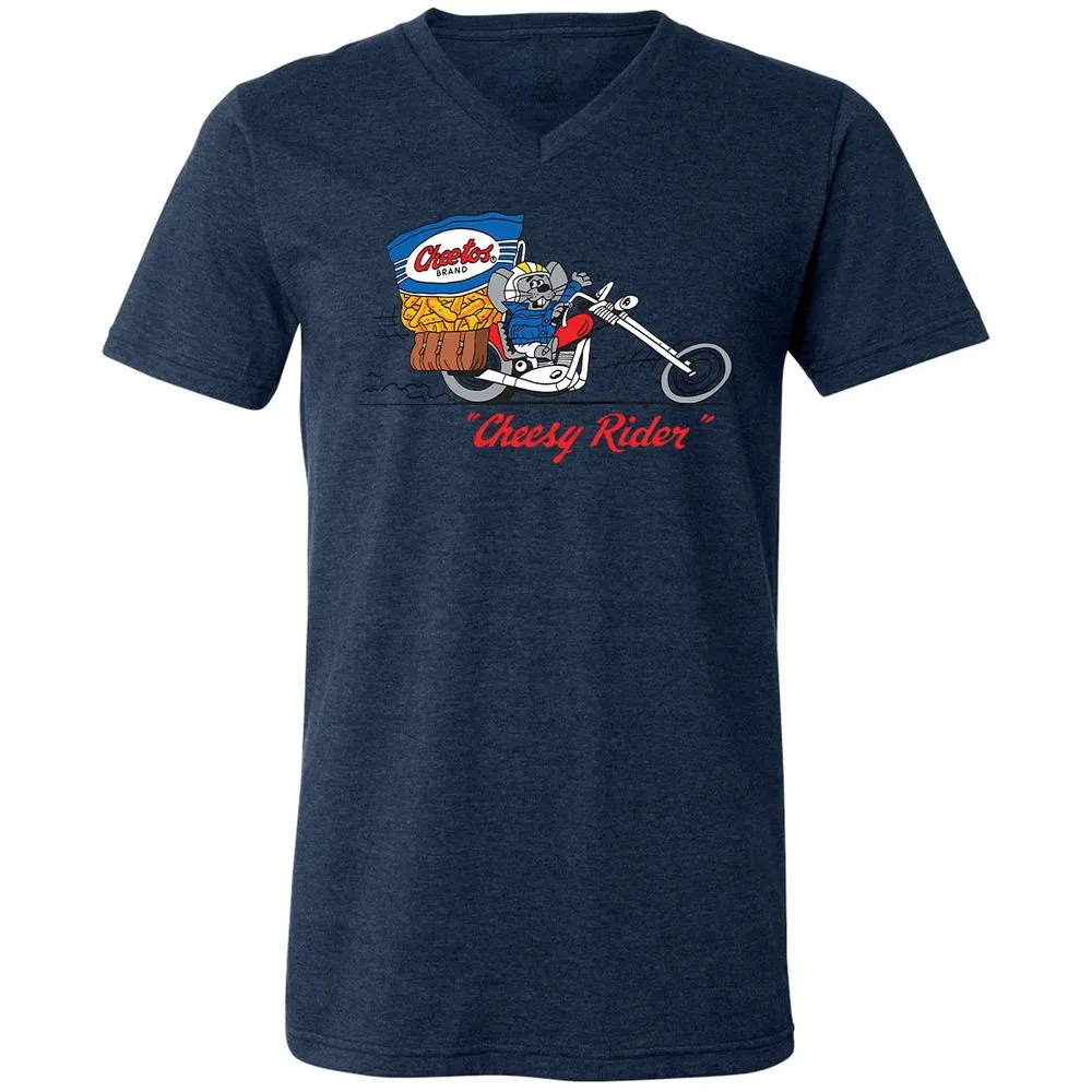 Unisex V-Neck T-Shirt - DQSQHPXT - Heather Navy - 15