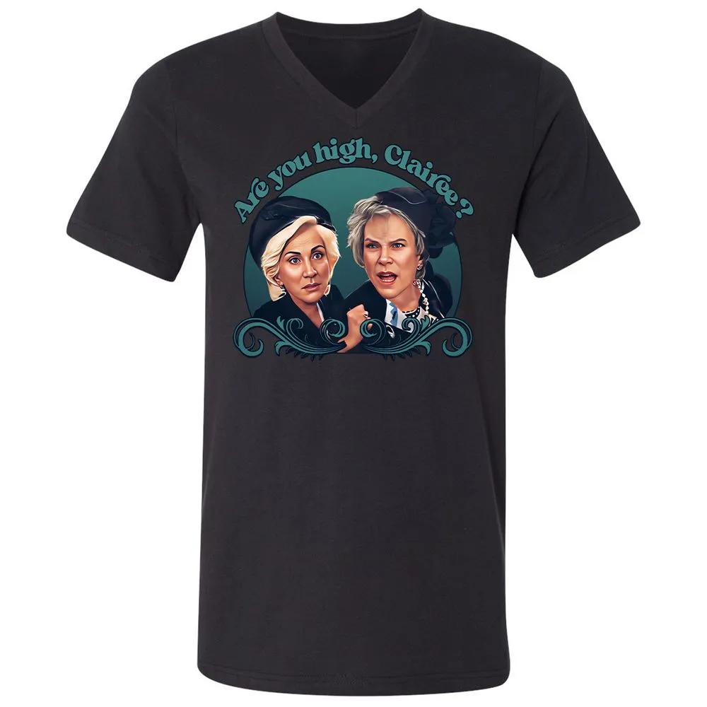 Unisex V-Neck T-Shirt - Q7DRMYXD - Black - 16