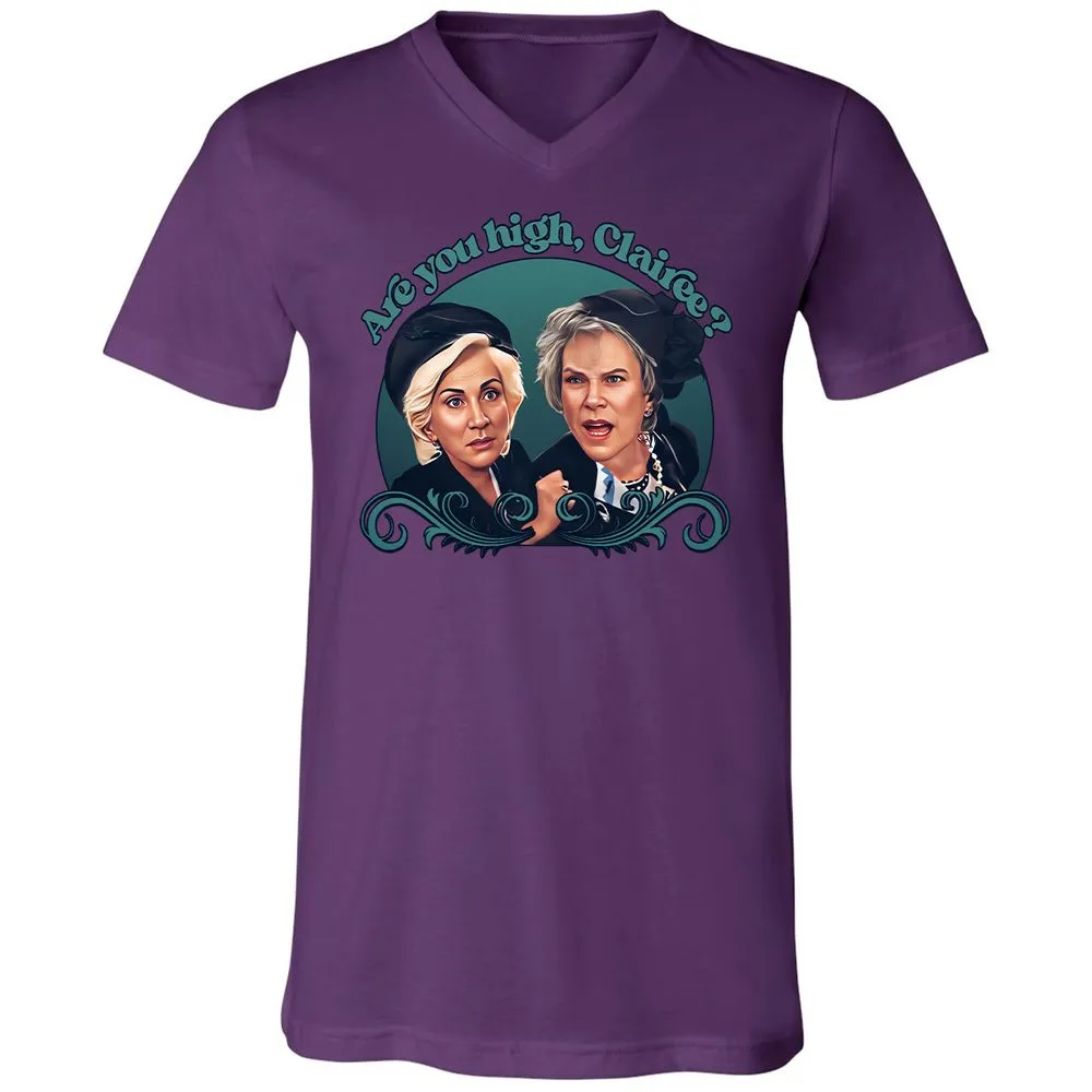 Unisex V-Neck T-Shirt - Q7DRMYXD - Team Purple - 2