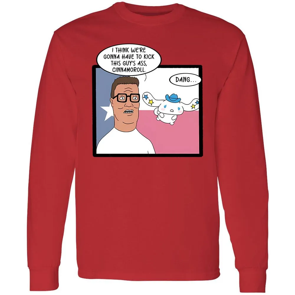 Long Sleeve T-Shirt - 7QHU6Z2X - Red - 14