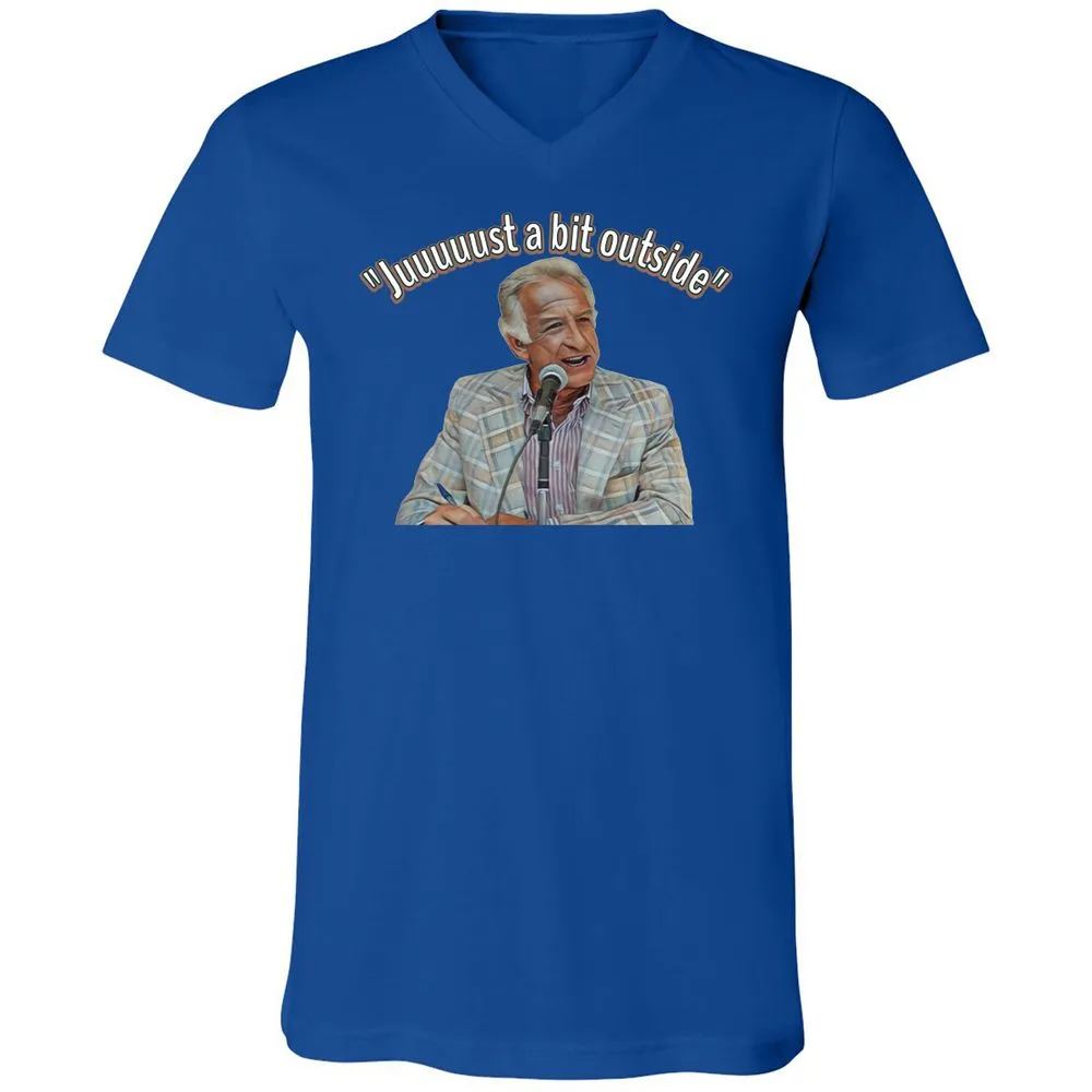 Unisex V-Neck T-Shirt - ZEHZ4F7U - True Royal - 4