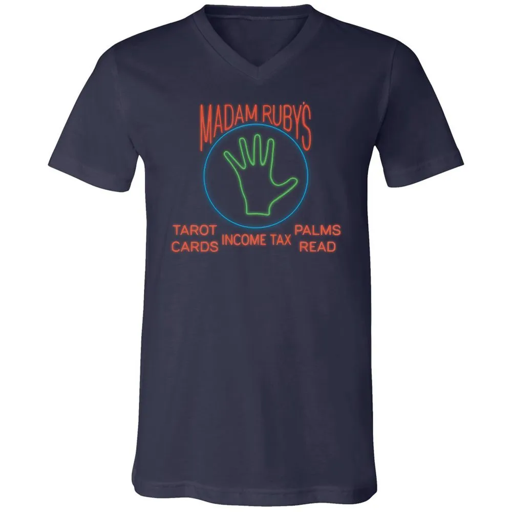 Unisex V-Neck T-Shirt - LCJFV8U6 - Navy - 9