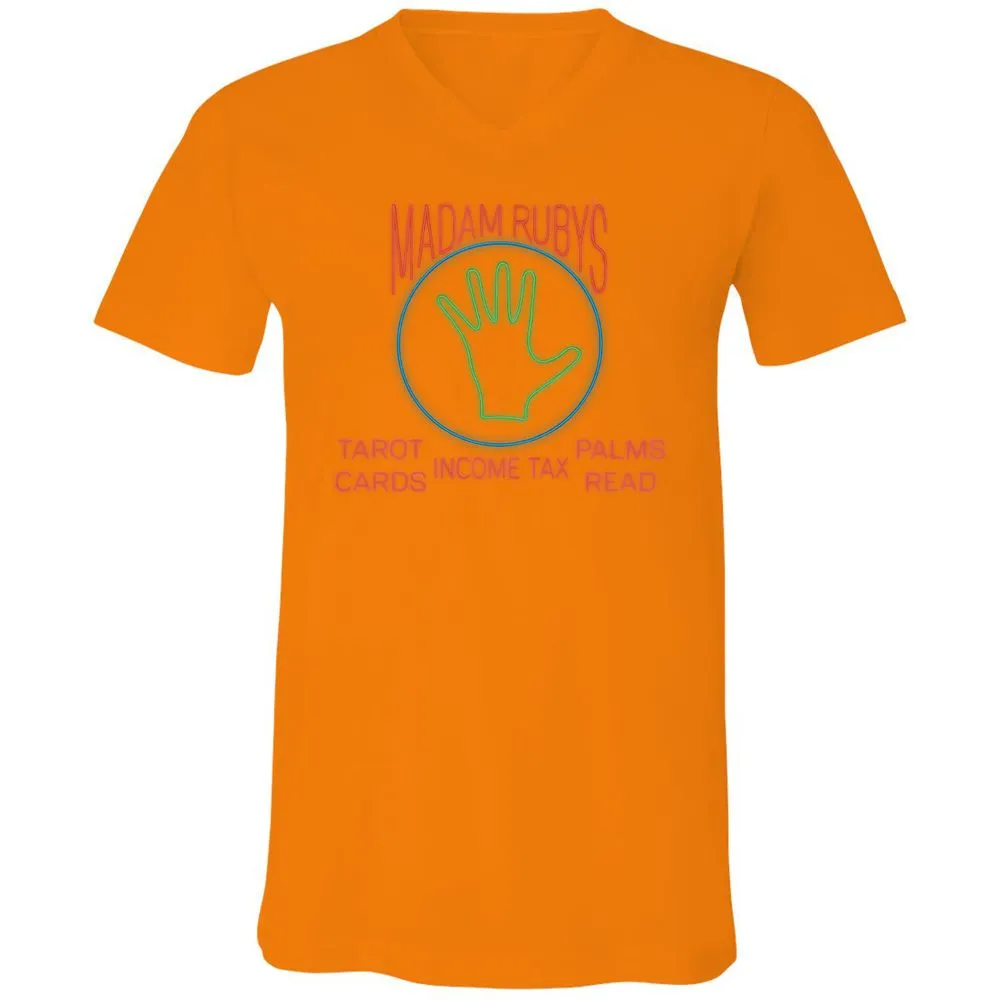 Unisex V-Neck T-Shirt - LCJFV8U6 - Orange - 11