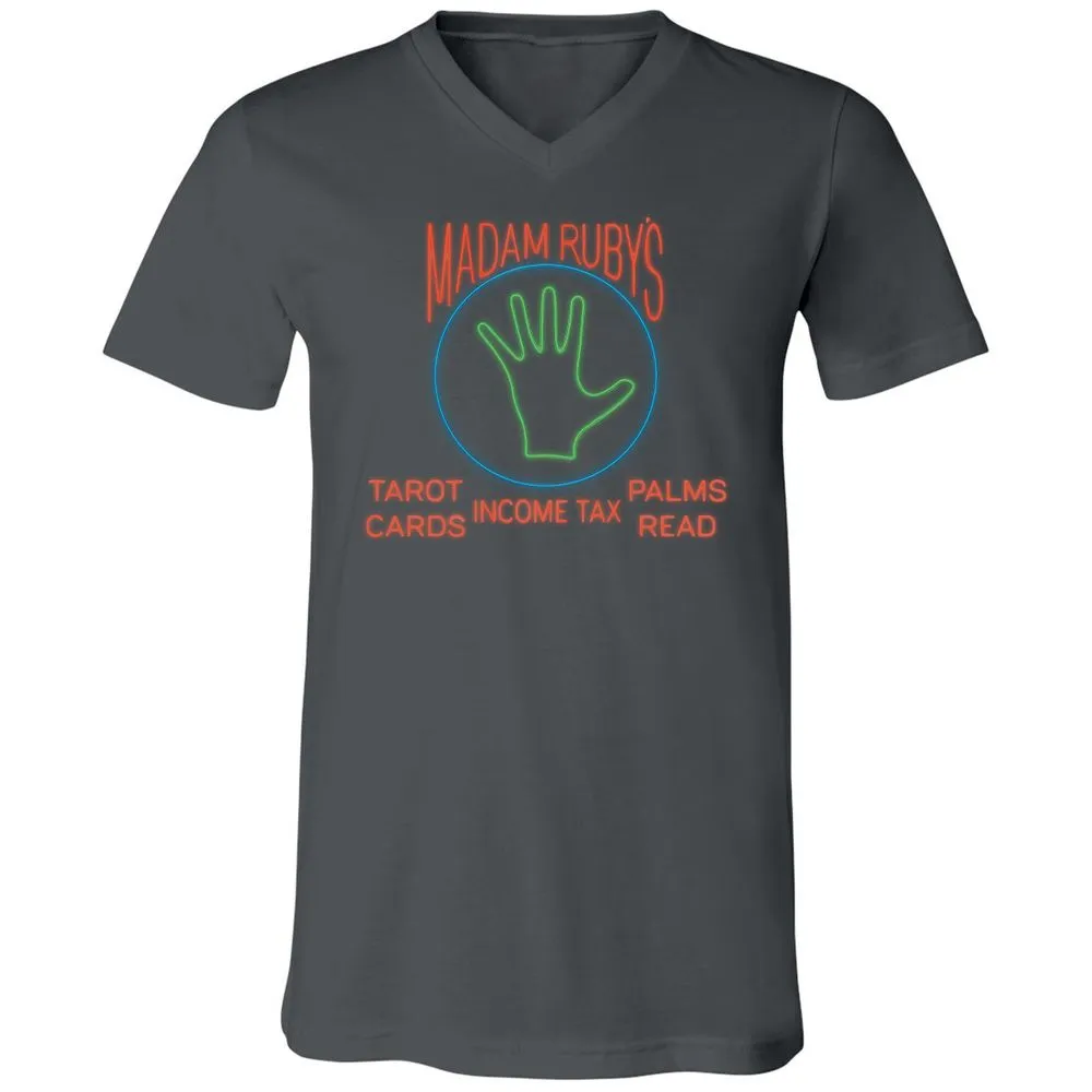 Unisex V-Neck T-Shirt - LCJFV8U6 - Asphalt - 12