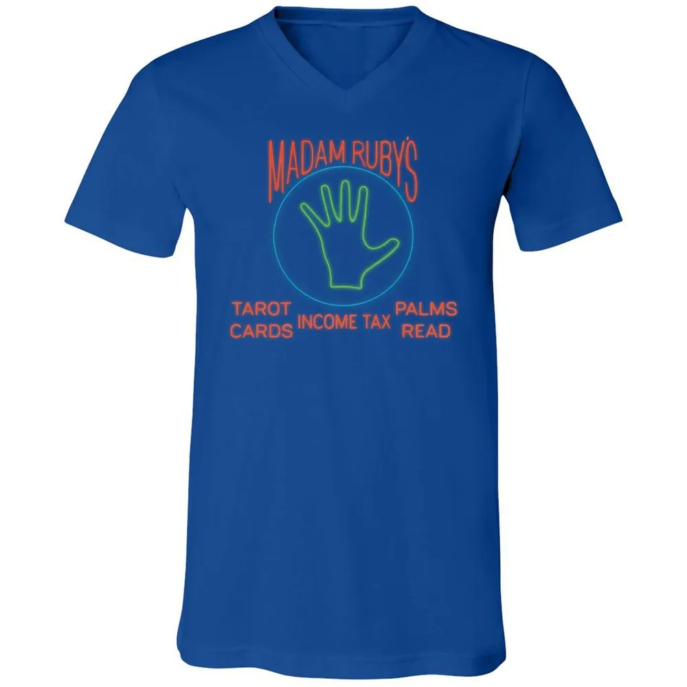 Unisex V-Neck T-Shirt - LCJFV8U6 - True Royal - 4