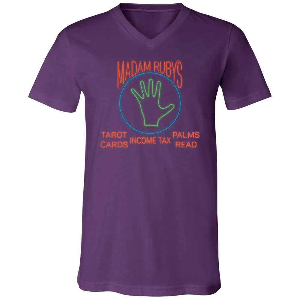Unisex V-Neck T-Shirt - LCJFV8U6 - Team Purple - 2