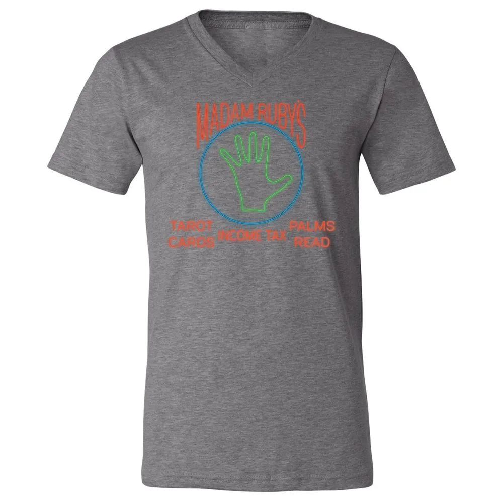 Unisex V-Neck T-Shirt - LCJFV8U6 - Deep Heather - 13