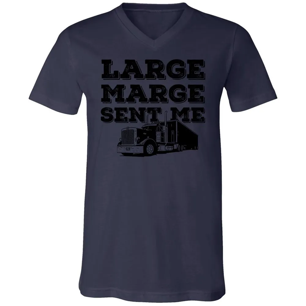 Unisex V-Neck T-Shirt - LQQ4X5Z6 - Navy - 9