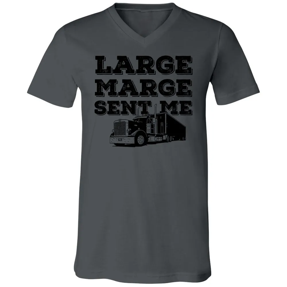Unisex V-Neck T-Shirt - LQQ4X5Z6 - Asphalt - 12
