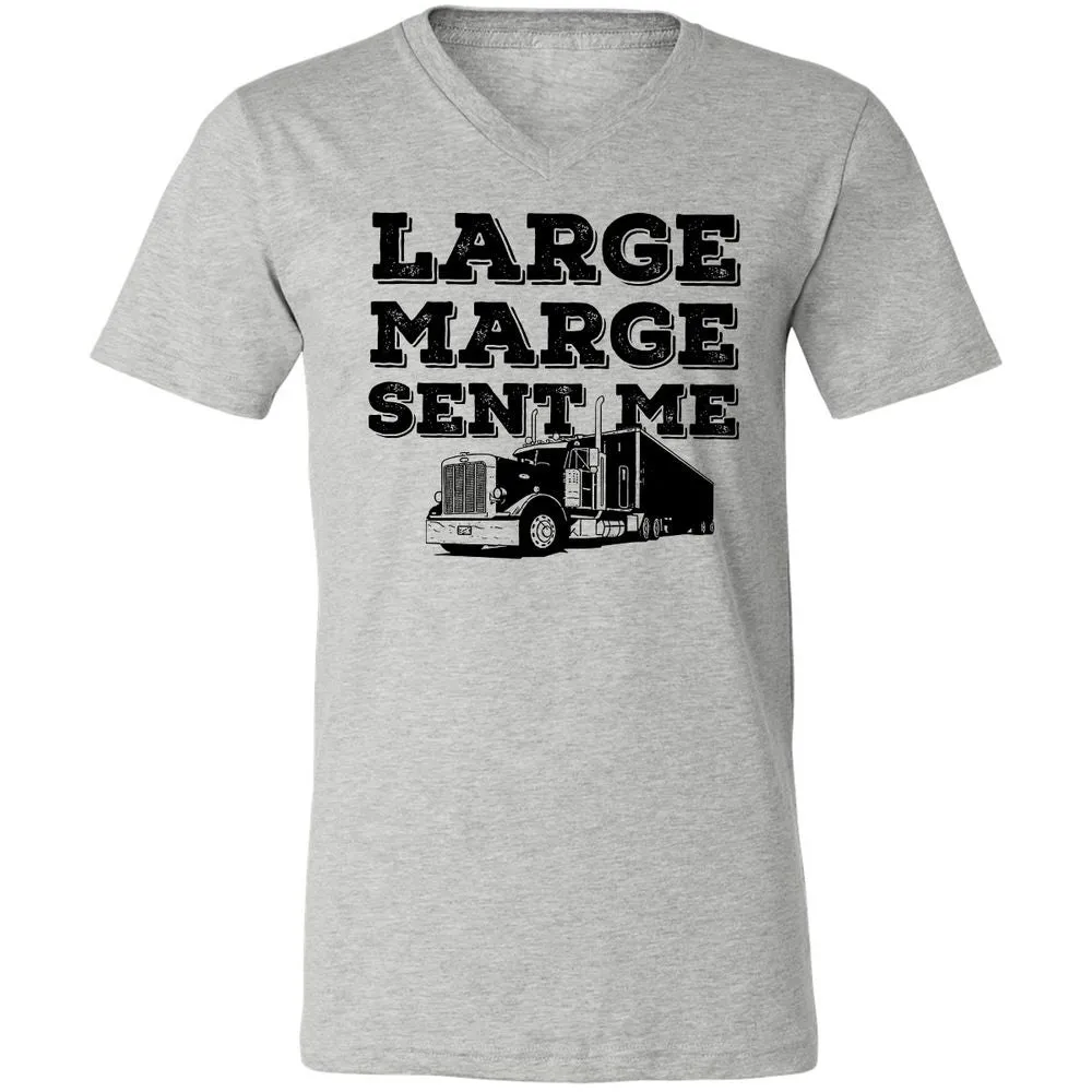 Unisex V-Neck T-Shirt - LQQ4X5Z6 - Athletic Heather - 7