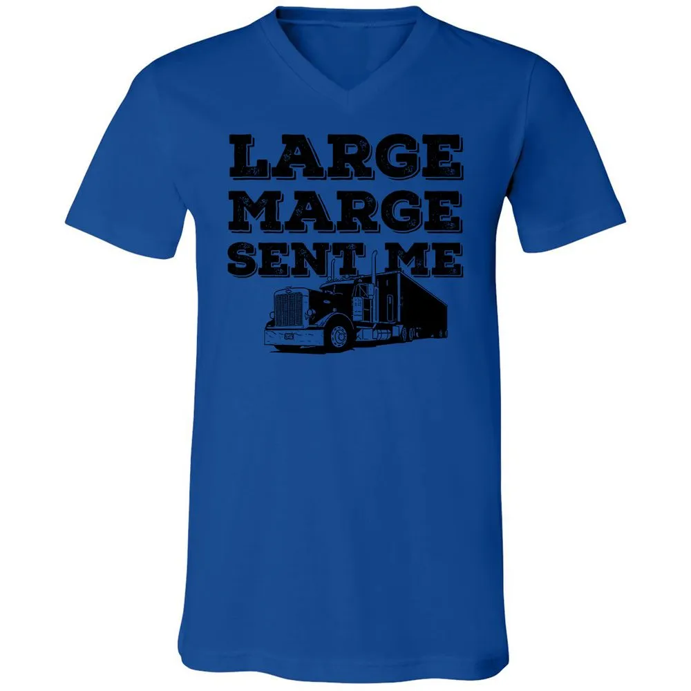 Unisex V-Neck T-Shirt - LQQ4X5Z6 - True Royal - 4