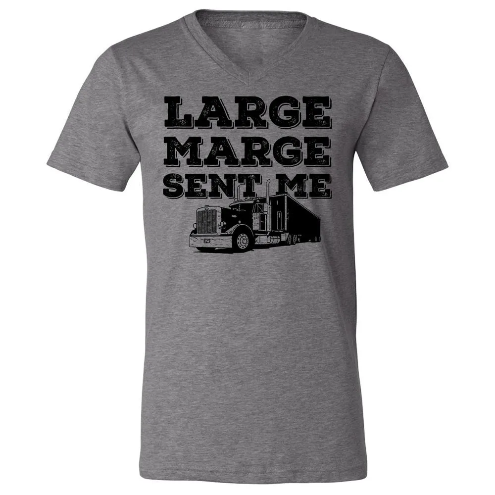 Unisex V-Neck T-Shirt - LQQ4X5Z6 - Deep Heather - 13