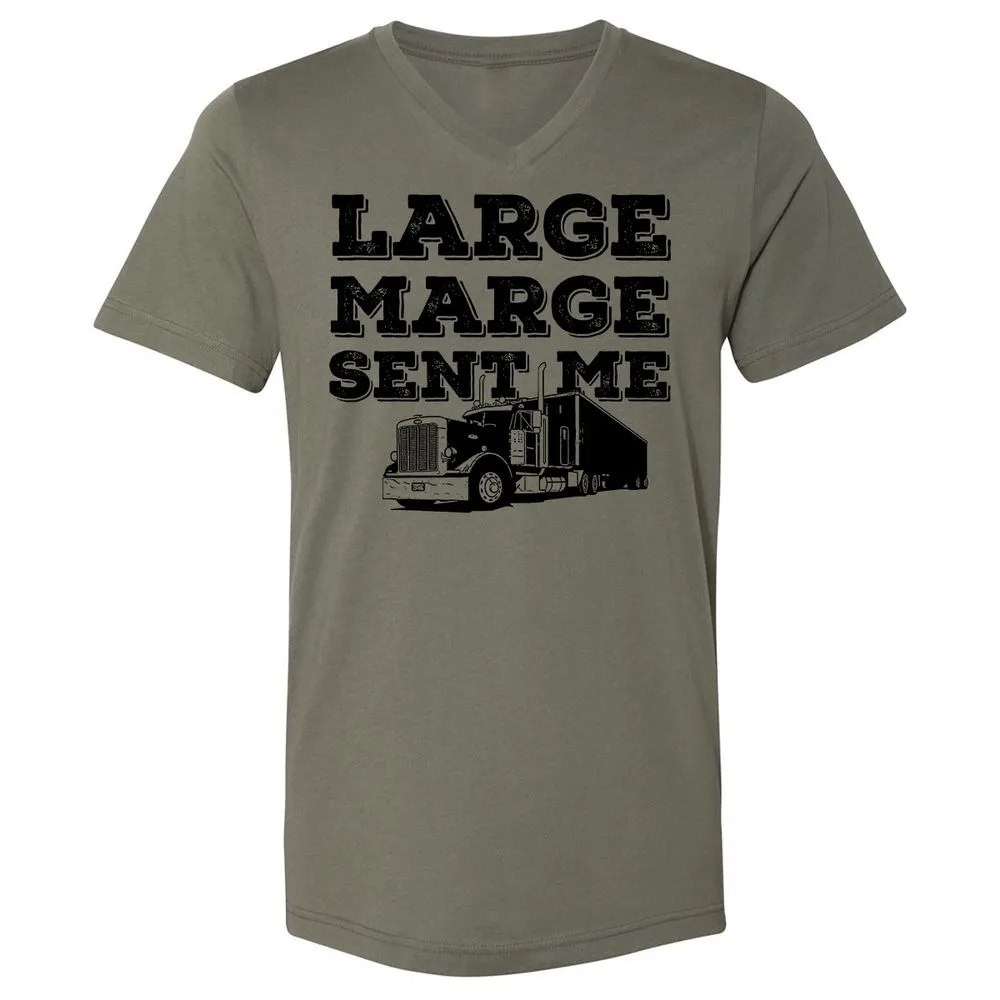 Unisex V-Neck T-Shirt - LQQ4X5Z6 - Military Green - 10