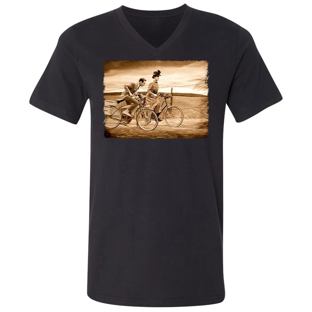Unisex V-Neck T-Shirt - CMG53KM6 - Black - 16