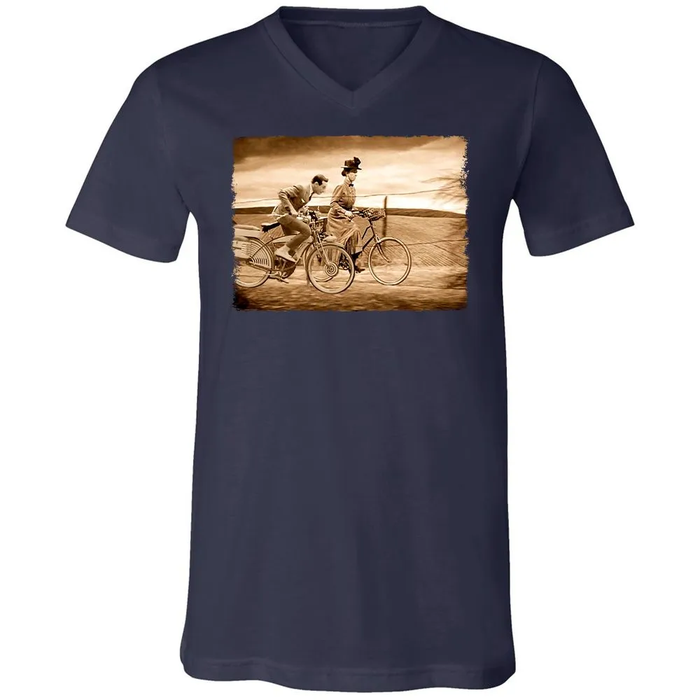 Unisex V-Neck T-Shirt - CMG53KM6 - Navy - 9