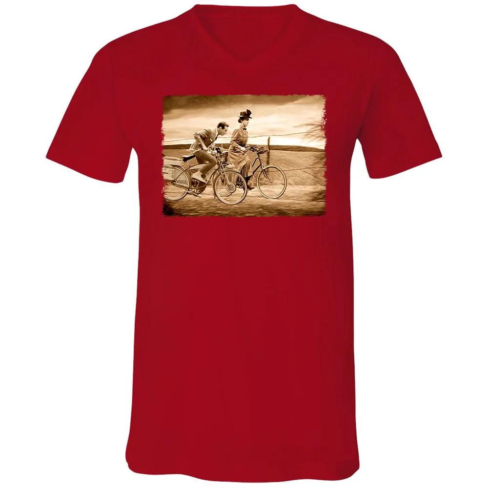 Unisex V-Neck T-Shirt - CMG53KM6 - Red - 3