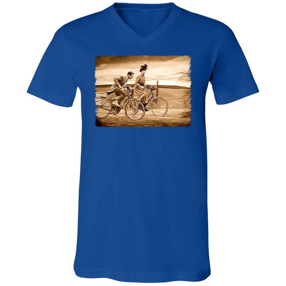 Unisex V-Neck T-Shirt - CMG53KM6 - True Royal - 4