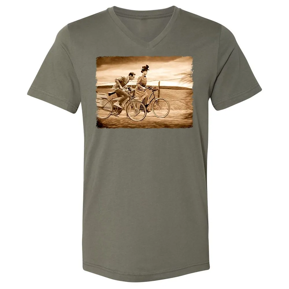 Unisex V-Neck T-Shirt - CMG53KM6 - Military Green - 10