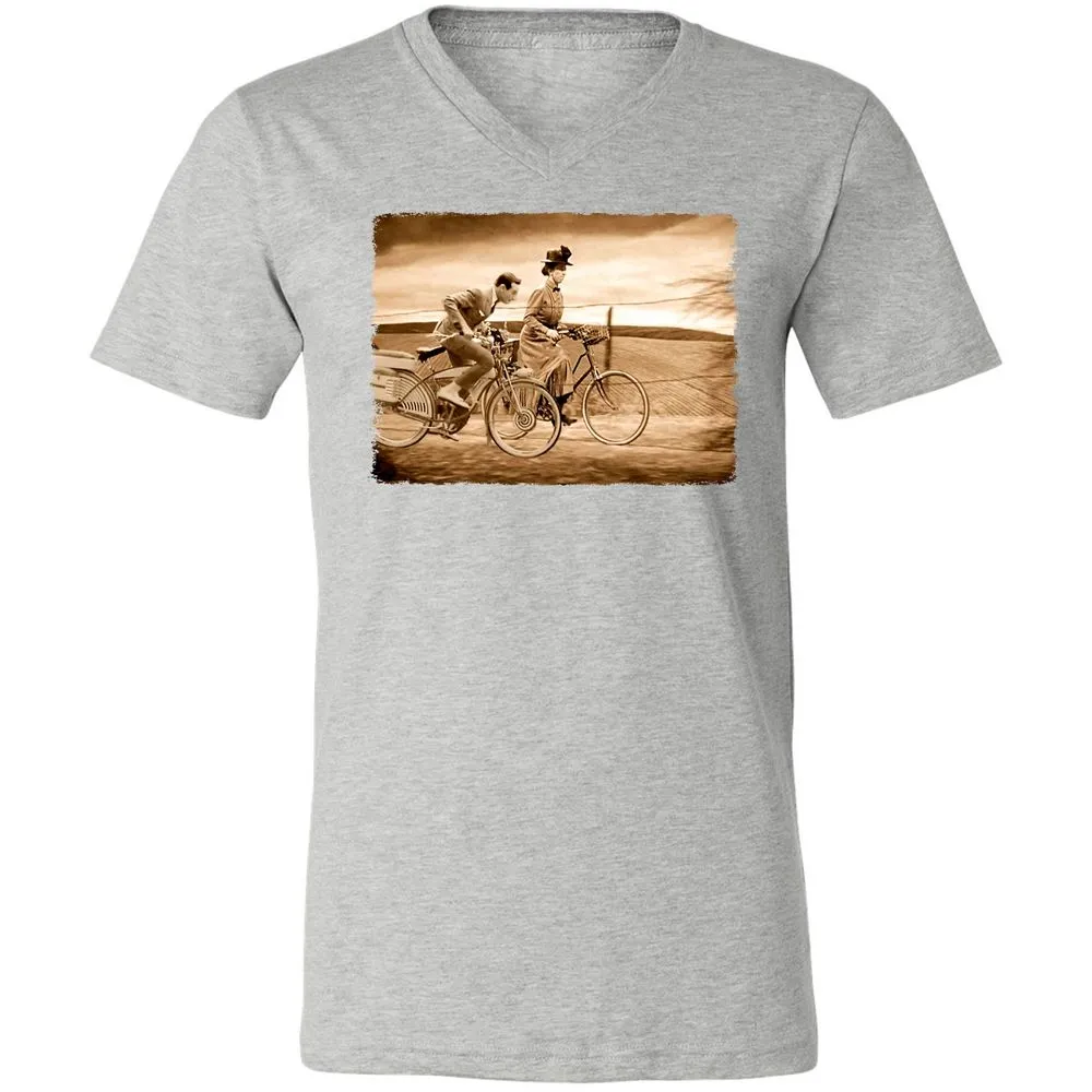 Unisex V-Neck T-Shirt - CMG53KM6 - Athletic Heather - 7