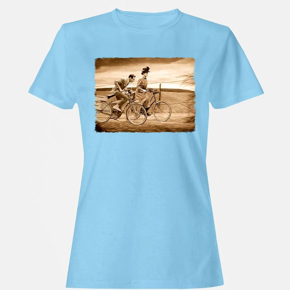 Women's T-Shirt - HNZY67J7 - Light Blue - 8