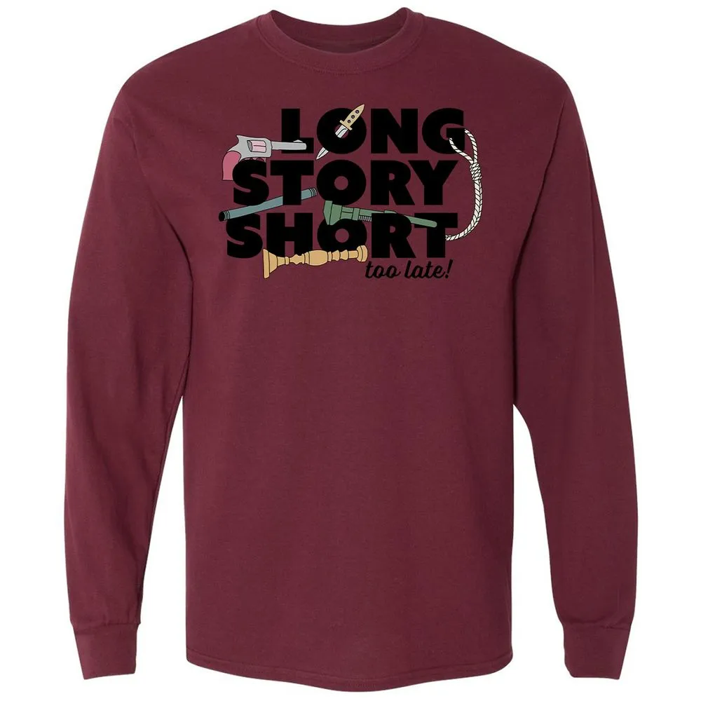 Long Sleeve T-Shirt - YKKYK718 - Maroon - 11