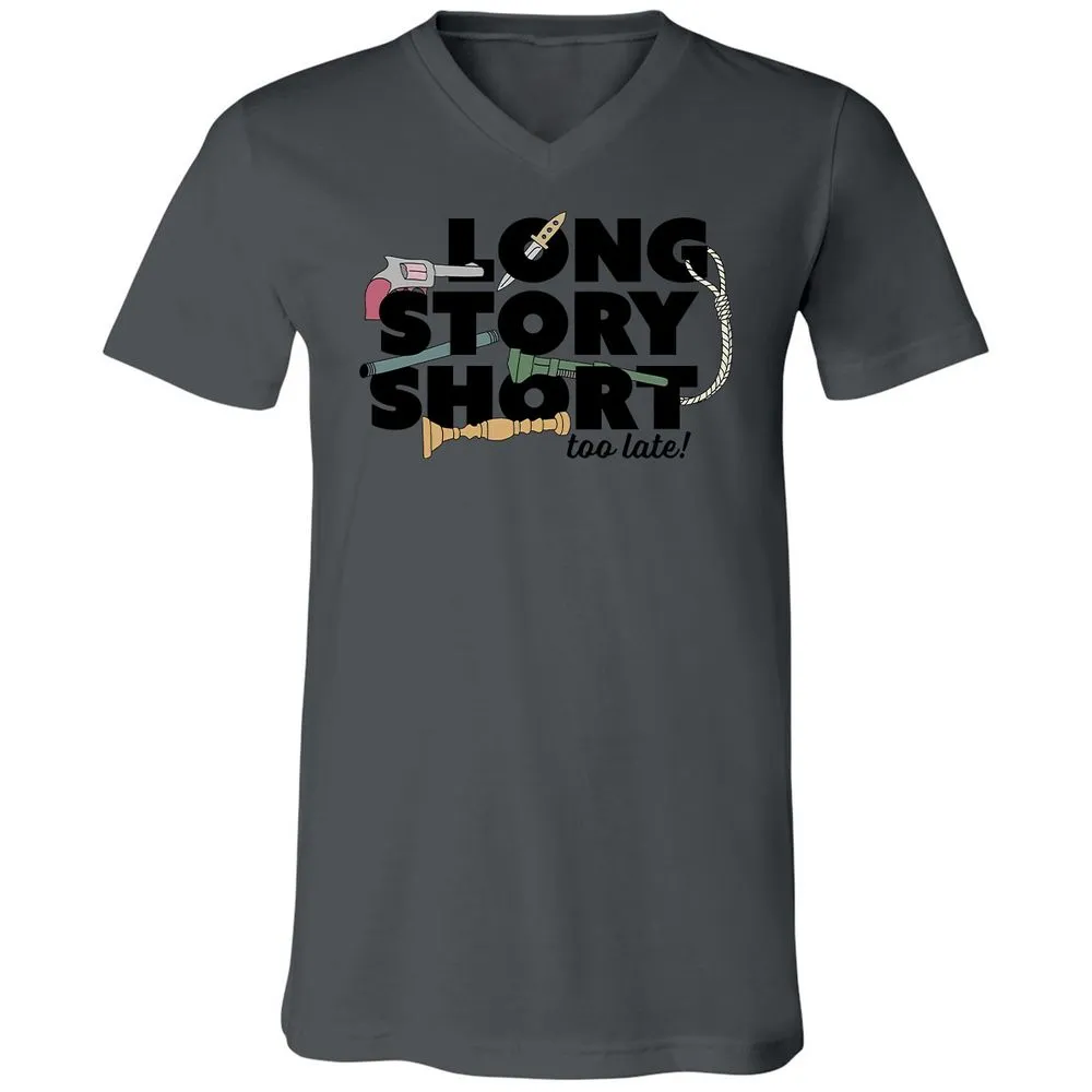 Unisex V-Neck T-Shirt - 11D8ZMA8 - Asphalt - 12