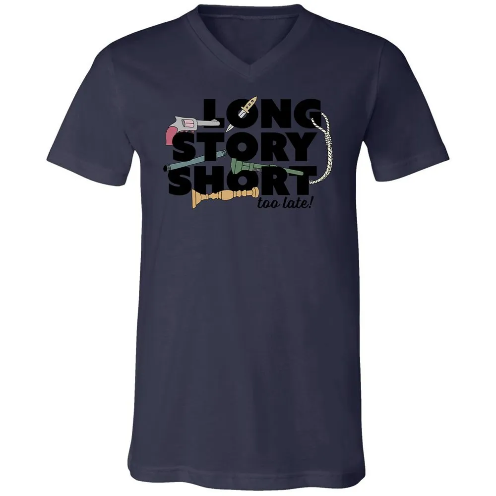 Unisex V-Neck T-Shirt - 11D8ZMA8 - Navy - 9